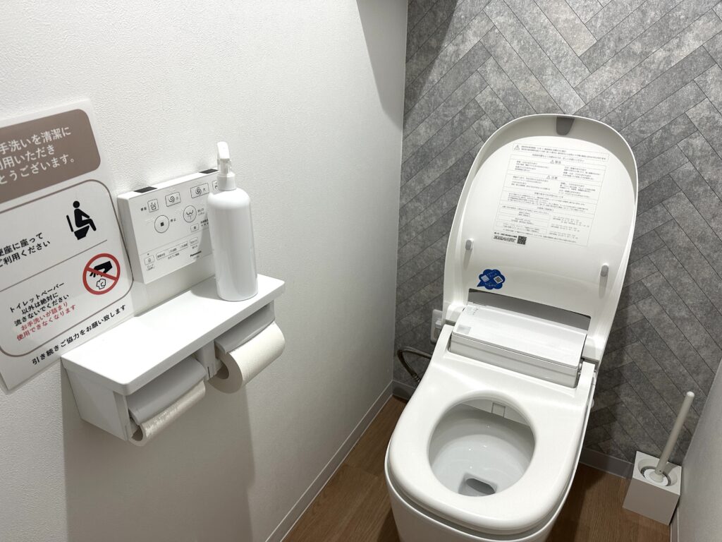 堺筋本町駅近くのチョコザップ堺筋本町店のトイレ