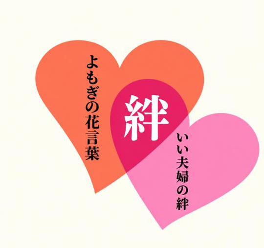 いい夫婦の日ロゴ「絆」よもぎの花言葉といい夫婦の絆